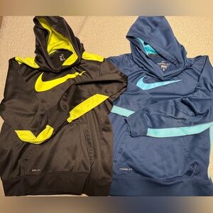 Nike Kids' Hoodies size XL- Black with Yellow and Blue with Light Blue